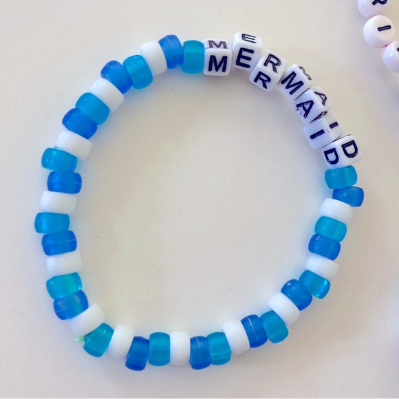 🌀 5/$25 🌀 Mermaid Rave Kandi Bracelets  | E3 - Picture 2 of 4